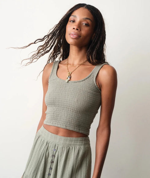 Coralina Scoop Tank - Marine Layer - Sage