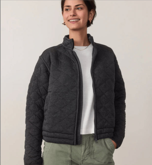 Corbet Quilted Jacket - Marine Layer - Charcoal