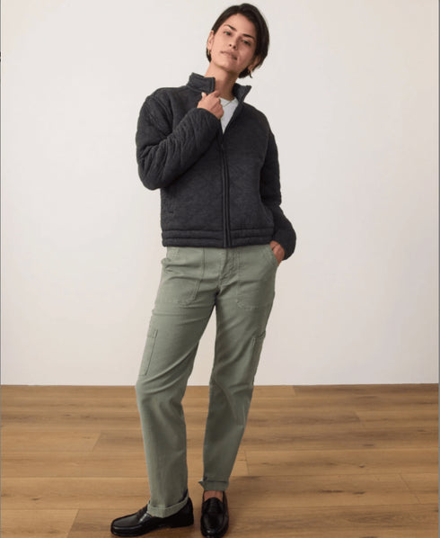 Corbet Quilted Jacket - Marine Layer - Charcoal