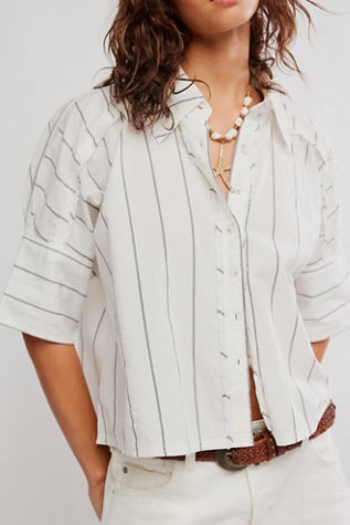 Seaside Cotton Stripe Shirt - We The Free