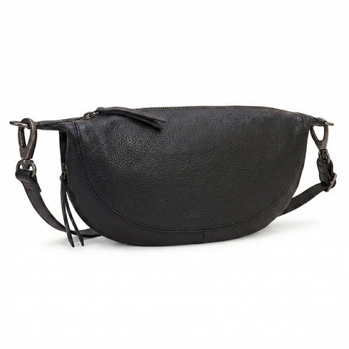 Crosby Leather Sling Bag - Latico - Black