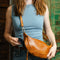 Crosby Leather Sling Bag/Crossbody - Latico - Cognac