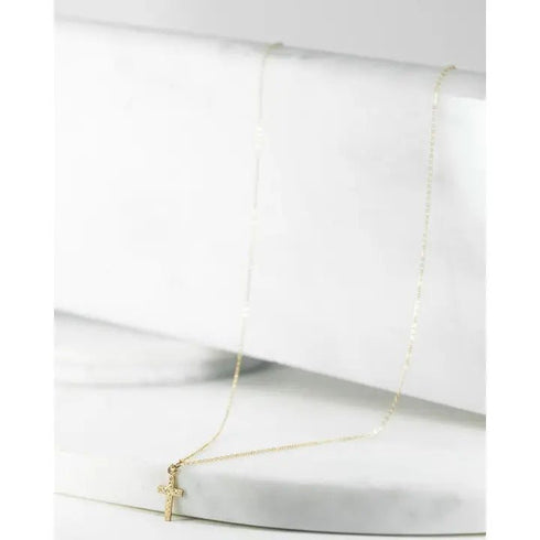 Crossed Hearts Necklace - JoeLuc - Gold