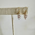 Crystal Leaf Earrings - Golden Hour Studio - Gold