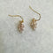 Crystal Leaf Earrings - Golden Hour Studio - Gold
