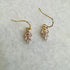 Crystal Leaf Earrings - Golden Hour Studio - Gold