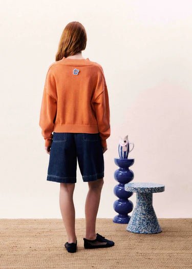 Dara Pull On Sweater - FRNCH - Orange