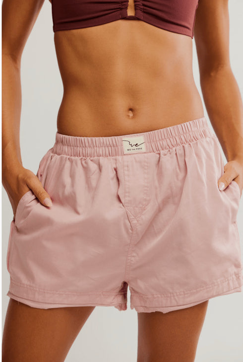 Day to Day Solid Boxer - Free People - Peacock Pink