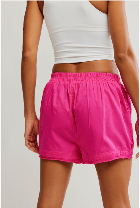 Day to Day Solid Boxer - Free People - Peacock Pink