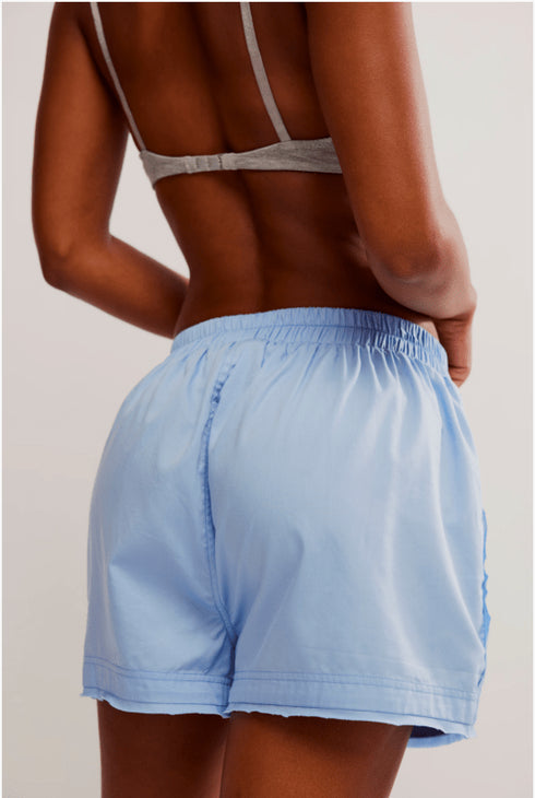 Day to Day Solid Boxer - Free People - Placid Blue
