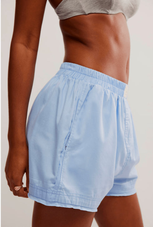 Day to Day Solid Boxer - Free People - Placid Blue
