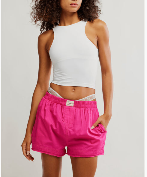 Day to Day Solid Boxer - Free People - Placid Blue