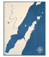 Door County Map Blanket - ChappyWrap - Door County Map Blanket