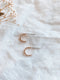 Dot Ear Huggers - Milk Moon - Gold