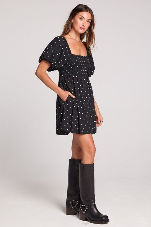 Elio Mini Dress - Saltwater Luxe - Black and White