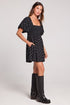 Elio Mini Dress - Saltwater Luxe - Black and White