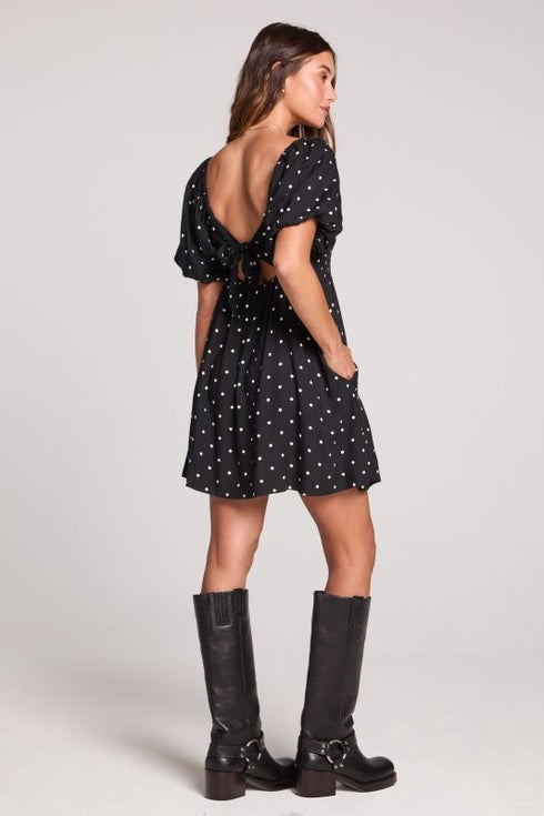 Elio Mini Dress - Saltwater Luxe - Black and White