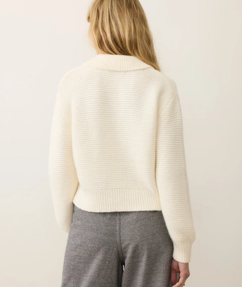 Everly Cable Knit Sweater - Marine Layer - Cream