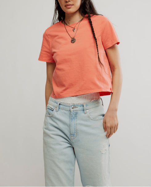 Everyday Tee by We The Free - We The Free by Free People - Crab Apple