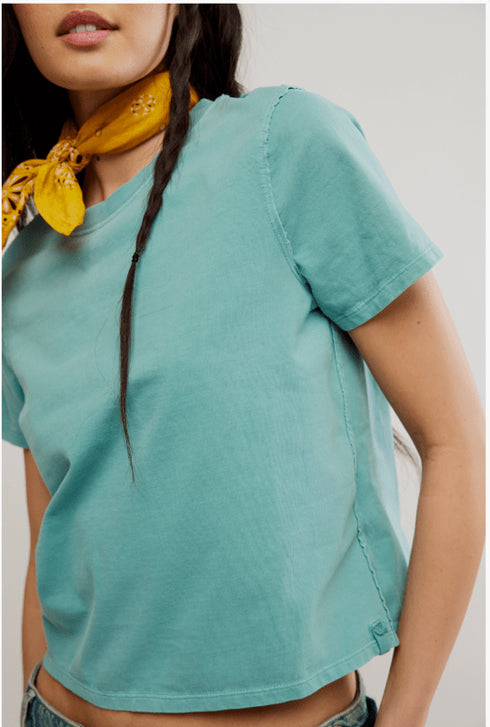 Everyday Tee by We The Free - We The Free by Free People - Mineral Blue