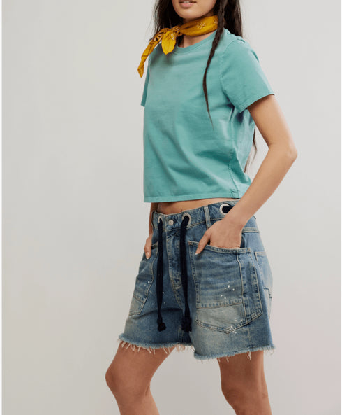 Everyday Tee by We The Free - We The Free by Free People - Mineral Blue