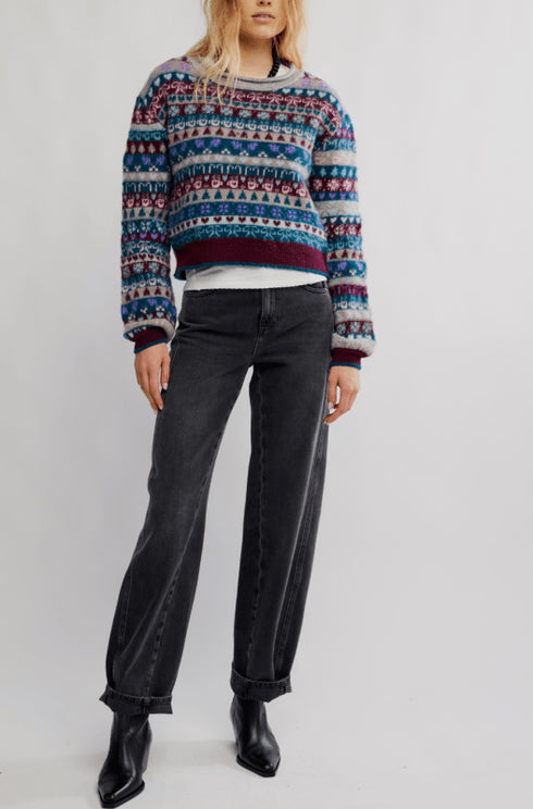 Favorite Things Sweater - Free People - Free People - Frosted Wine