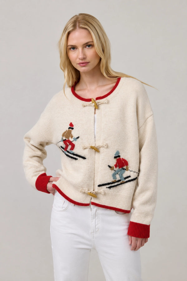 Alpine Ski Toggle Cardigan