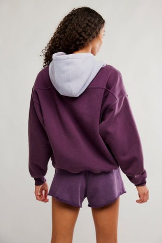 Final Call Colorblock Hoodie - FP Movement - FP Movement - Blackberry/ Lunar Combo
