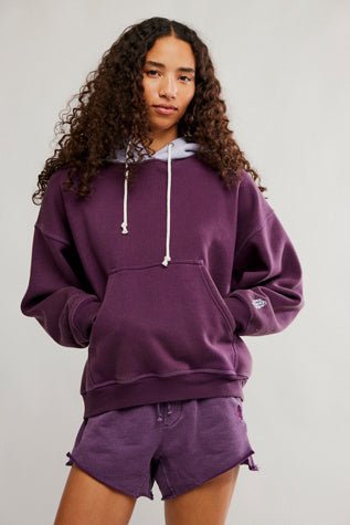 Final Call Colorblock Hoodie - FP Movement - FP Movement - Blackberry/ Lunar Combo