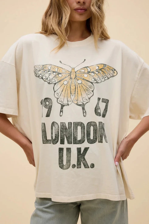 Fleetwood Mac London 1967 OS Tee - Daydreamer - Dirty White