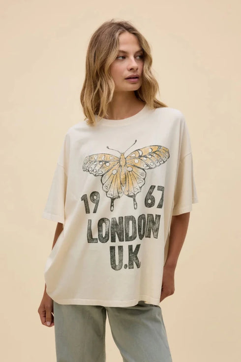 Fleetwood Mac London 1967 OS Tee - Daydreamer - Dirty White