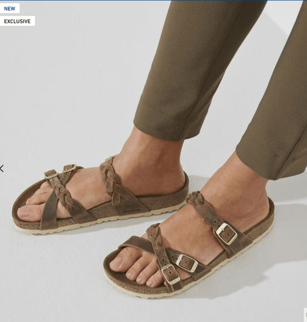 Franca Braided Oiled - Birkenstock - Cognac Oiled