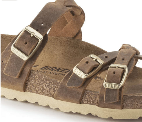 Franca Braided Oiled - Birkenstock - Cognac Oiled