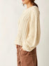 Frankie Cable Sweater - Free People - Ivory
