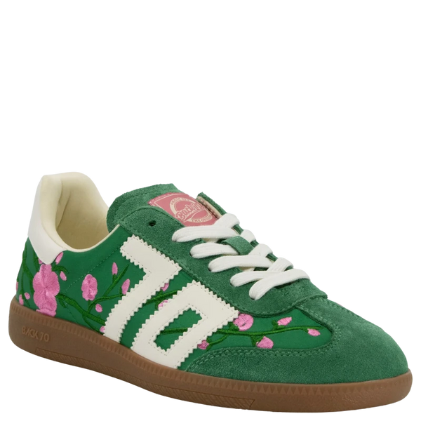 Ghost C26 in Floral Green Sneakers - Back 70 - Floral Green