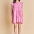 Gingham Check Babydoll Mini Dress