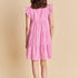 Gingham Check Babydoll Mini Dress - English Factory - Pink