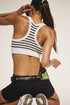 Go To Striped Sports Bra - Fp Movement - Free People - White Combo