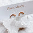 Golden Arch Studs - Milk Moon - Gold