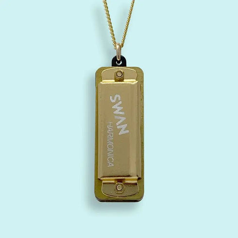 Golden Harmonica Necklace - Ornamental Things - Gold