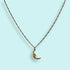Golden Man In The Moon Necklace - Ornamental Things - Gold