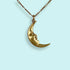 Golden Man In The Moon Necklace - Ornamental Things - Gold