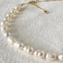 Golden Pearl Strand Necklace - Golden Hour - Gold