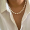 Golden Pearl Strand Necklace - Golden Hour - Gold