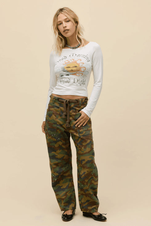 Good Morning Good Night Long Sleeve - Daydreamer - Vintage White