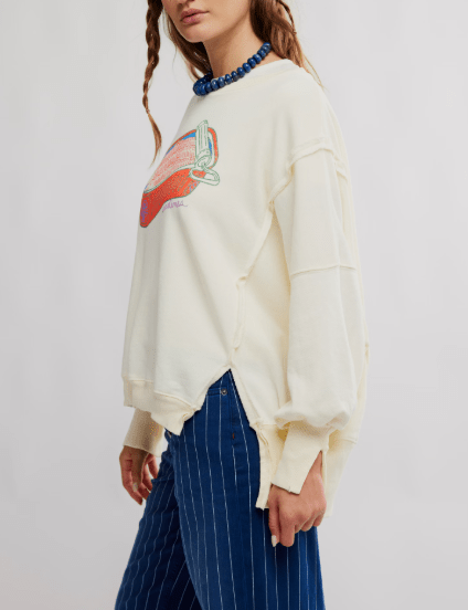 Graphic Camden Pullover- We The Free Sardine Cream – Fred & Co.