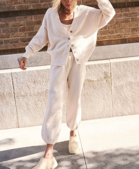 Hailee Cardi Set - Free People - Powder Sand