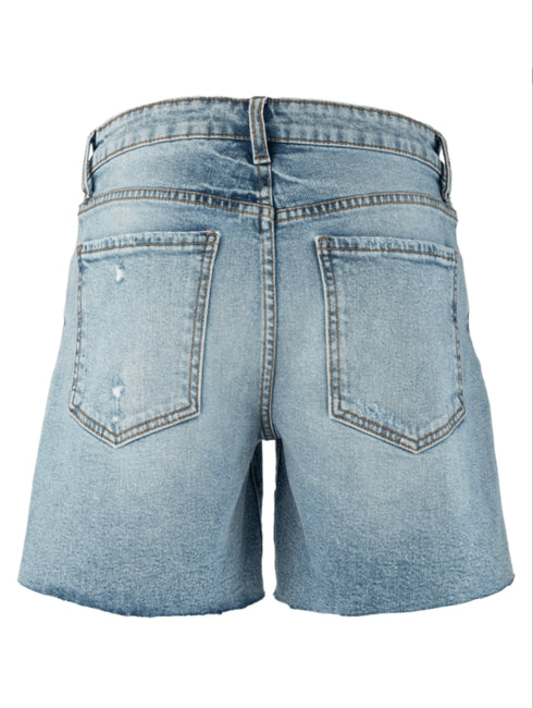 Hailey Hi Rise Short w/ Raw Hem - KUT - Focus