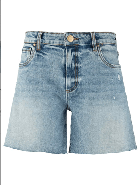 Hailey Hi Rise Short w/ Raw Hem - KUT - Focus