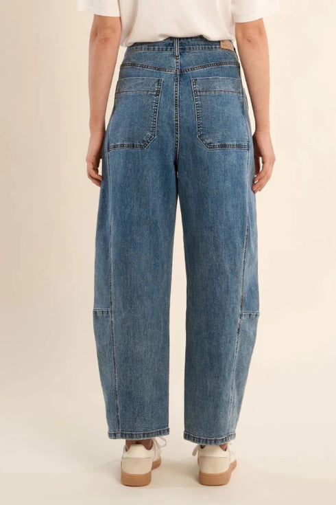 Hi Rise Barrel Jean - Molly Bracken - Denim Blue